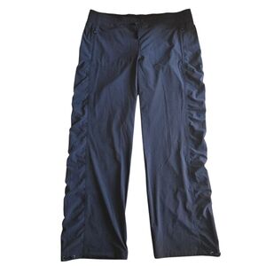 Athleta Lightweight Wide Leg Drawstring Black Pants